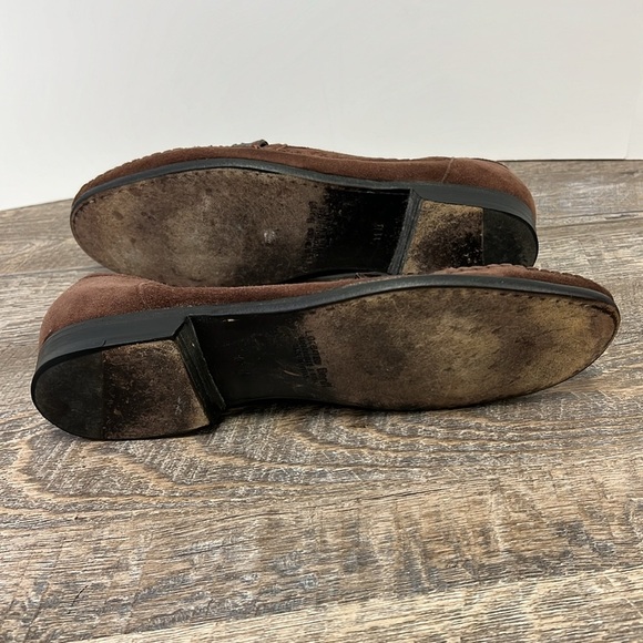 Lorenzo Banfi 671 Genuine Crocodile Strap Suede Penny Loafers Men’s 11 Italy main image 6